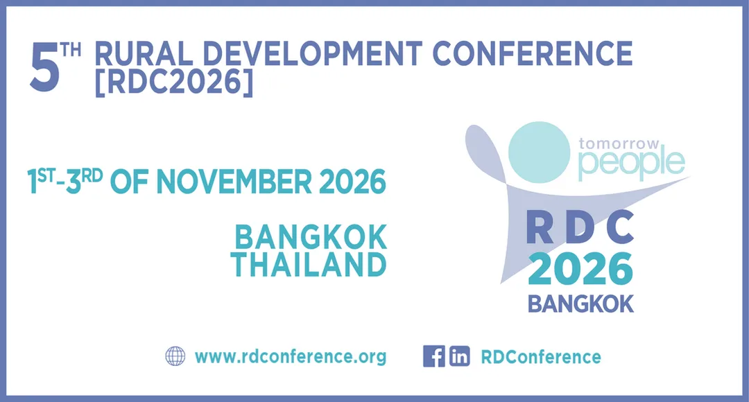 5th Rural Development Conference [RDC2026], 1st – 3rd November 2026, Bangkok, Thailand